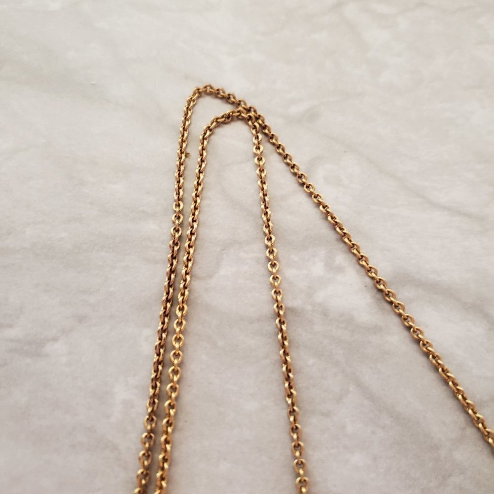 💖 J.crew Tassel Rhinestone Crystals Pave Charm Pendant Necklace 💖 - Picture 5 of 10